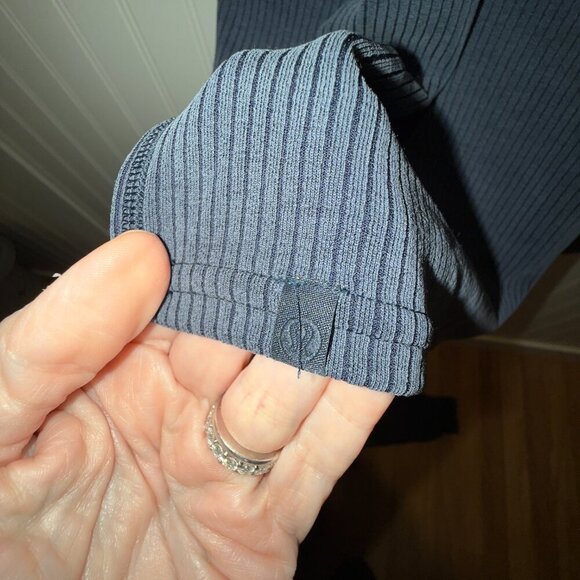 NWT Lululemon Ribbed Softstreme Slim-Fit Dress in True Navy Size 12 - Picture 5 of 6